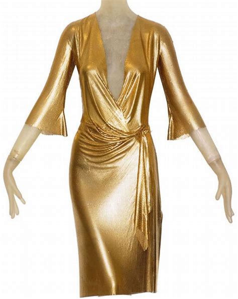 vintage versace gold dress|vintage Versace dress for sale.